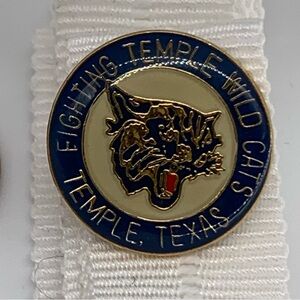 Fighting Temple TX Wildcats Enamel Pin
